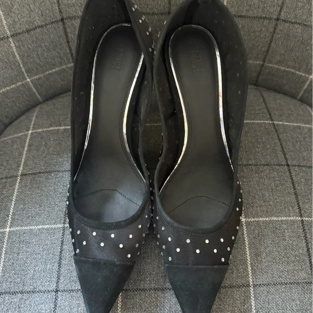 PAIGE Silva Pump Black Mesh 10.5 $328 NEW